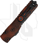 Microtech Signature Series Gen IV Ultratech 11224-1TPBKORCS - Double Edge, Black/Orange Topographic