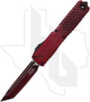 Microtech Gen IV Ultratech 11234HT-1RDAA - Tanto Edge, Half Tri-Grip, Red Abrasion