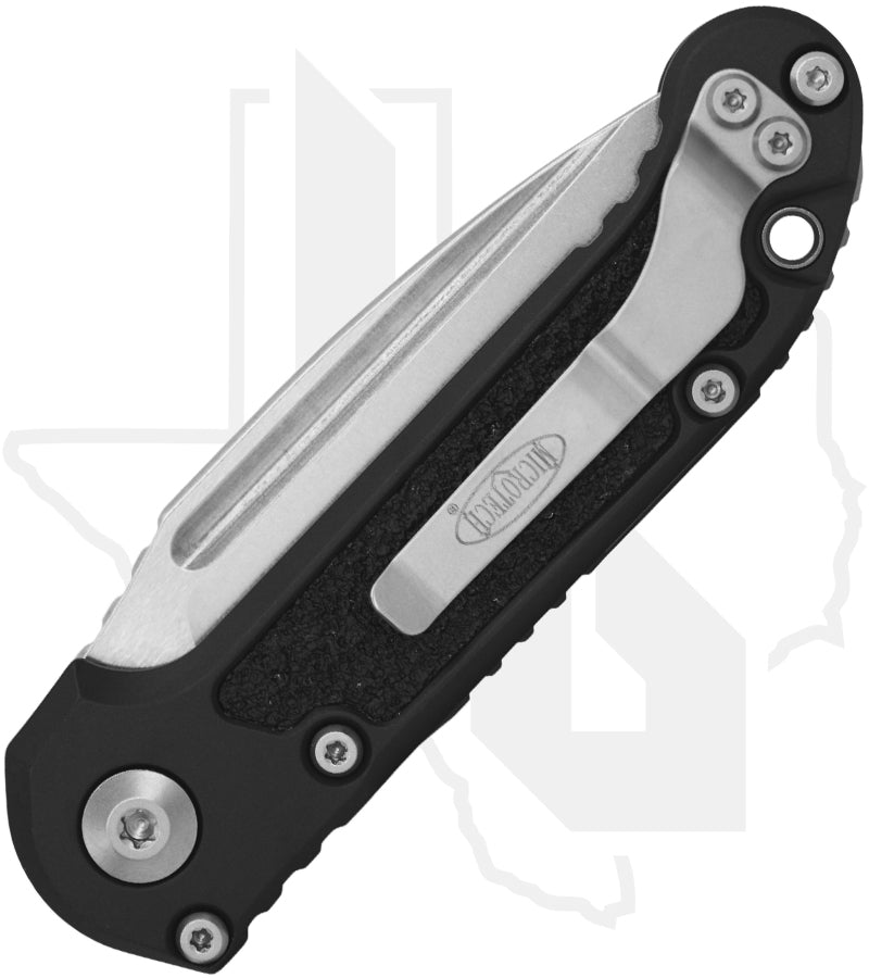 Microtech Gen III LUDT 1135-10 - Single Edge, Stonewashed, Black Aluminum