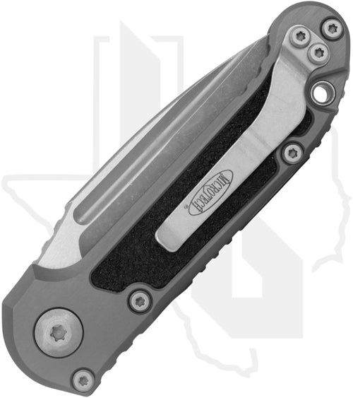 Microtech Gen III LUDT 1135-10APNC - Single Edge, Apocalyptic, Natural Clear Aluminum