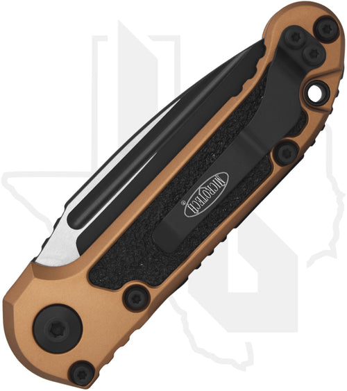 Microtech Gen III LUDT 1135-1TA - Single Edge, Black, Tan Aluminum