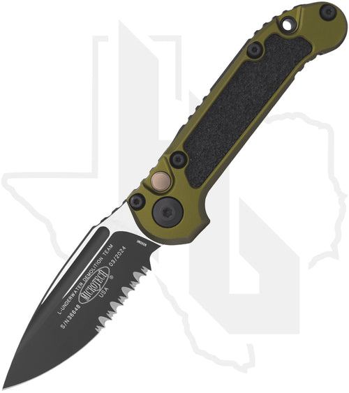 Microtech Gen III LUDT 1135-2OD - Single Edge, Black, OD Green Aluminum