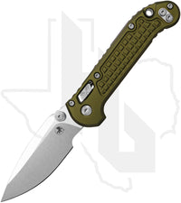 Microtech LUDT Ram-Lok 1135RL-10FROD - Single Edge, Stonewashed, Frag Pattern OD Green Aluminum