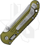 Microtech LUDT Ram-Lok 1135RL-10FROD - Single Edge, Stonewashed, Frag Pattern OD Green Aluminum