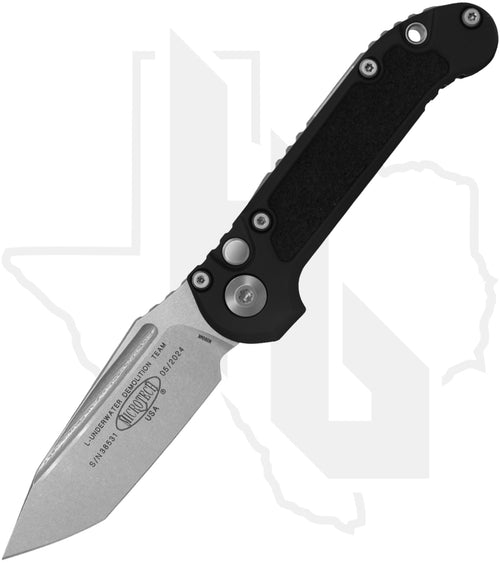 Microtech Gen III LUDT 1136-10 - Tanto Edge, Stonewashed, Black Aluminum