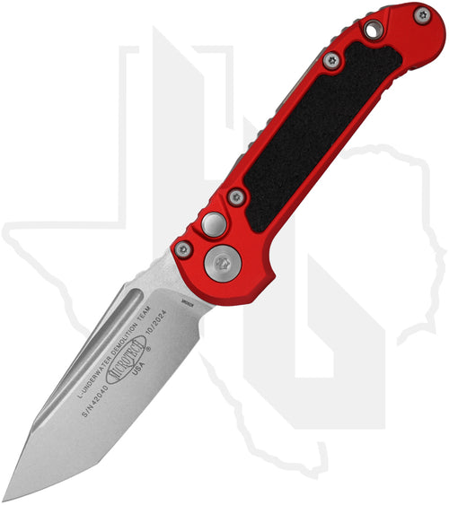Microtech Gen III LUDT 1136-10RD - Tanto Edge, Stonewashed, Red Aluminum