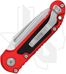 Microtech Gen III LUDT 1136-10RD - Tanto Edge, Stonewashed, Red Aluminum