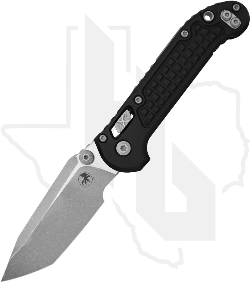 Microtech L.U.D.T. Ram-Lok 1136RL-10APFR - Tanto Edge, Apocalyptic, Black Frag Pattern Aluminum