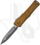 Microtech Gen III Combat Troodon 1142-10APTA - Double Edge, Apocalyptic, Tan Aluminum