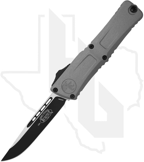 Microtech Gen III Combat Troodon 1143-1NC - Single Edge, Black, Natural Clear Aluminum