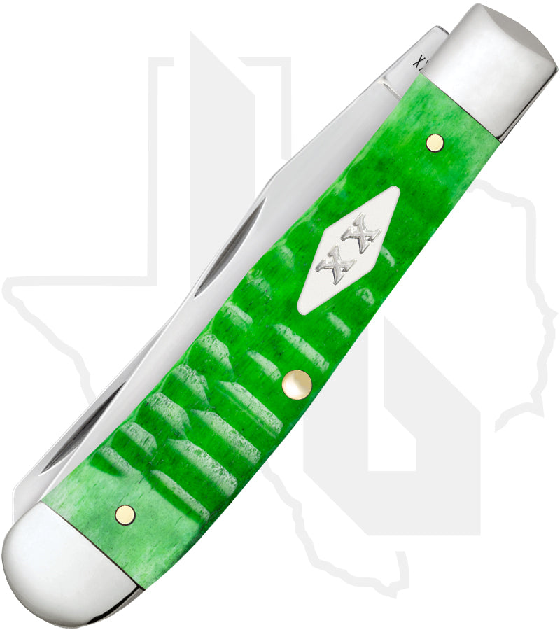 W.R. Case Trapper 11440 - Bright Green Bone, Gator Jig (6254 SS