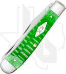 W.R. Case Trapper 11440 - Bright Green Bone, Gator Jig (6254 SS)