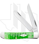 W.R. Case Mini Trapper 11441 - Bright Green Bone, Gator Jig (6207 SS)