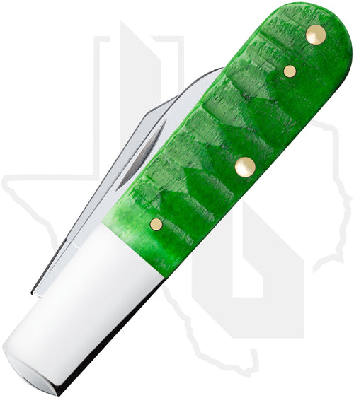 W.R. Case Barlow 11443 - Bright Green Bone, Gator Jig (62009 1/2 SS)