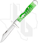 W.R. Case Cheetah Cub 11446 - Bright Green Bone, Gator Jig (611 1/2L SS)