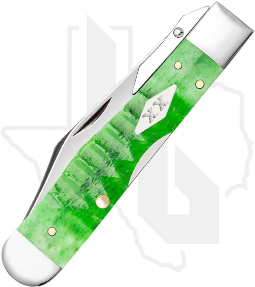 W.R. Case Cheetah Cub 11446 - Bright Green Bone, Gator Jig (611 1/2L SS)