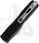 Microtech Gen IV UTX-70 11474-10 - Double Edge, Stonewashed, Black Aluminum