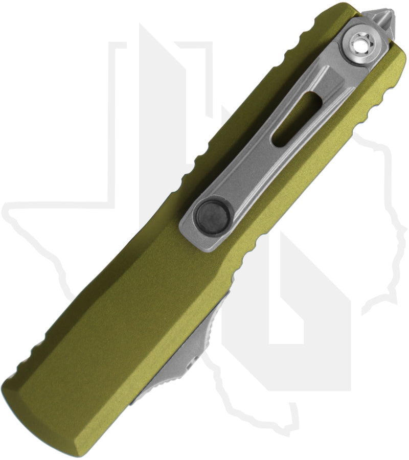 Microtech Gen IV UTX-70 11474-10OD - Double Edge, Stonewashed, OD Green Aluminum