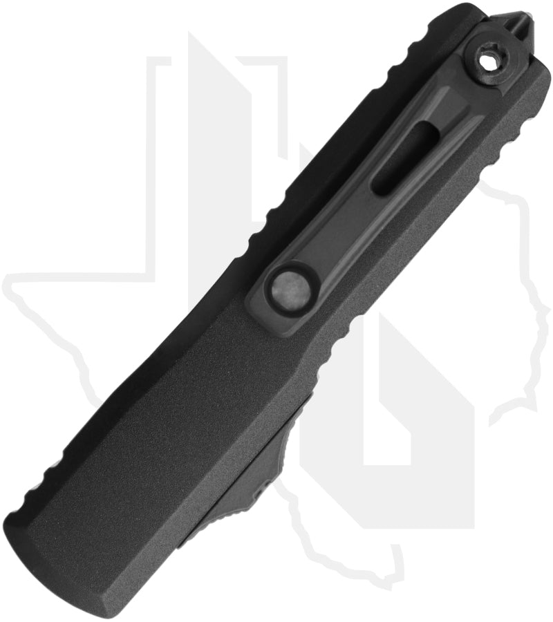 Microtech Gen IV UTX-70 11474-1T - Double Edge, Black, Black Aluminum