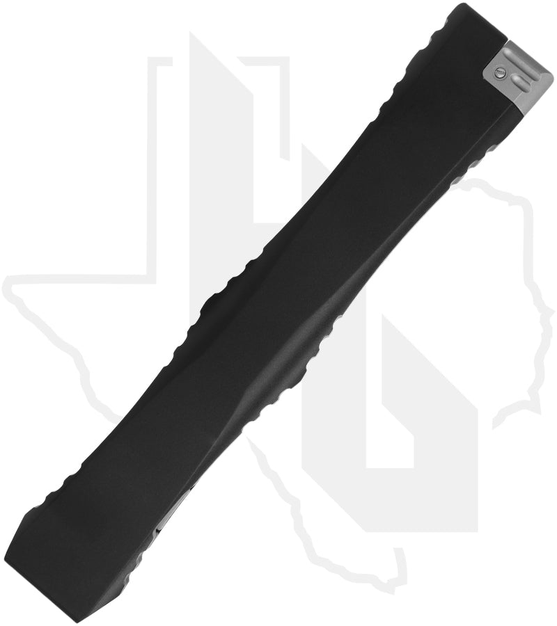 Microtech Marfione Select Nemesis IV 1152-10MS1 - Double Edge, Stonewashed, Black Aluminum