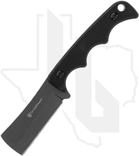 Smith & Wesson H.R.T Cleaver Neck Knife 1193153 - Black G-10, Titanium Nitride