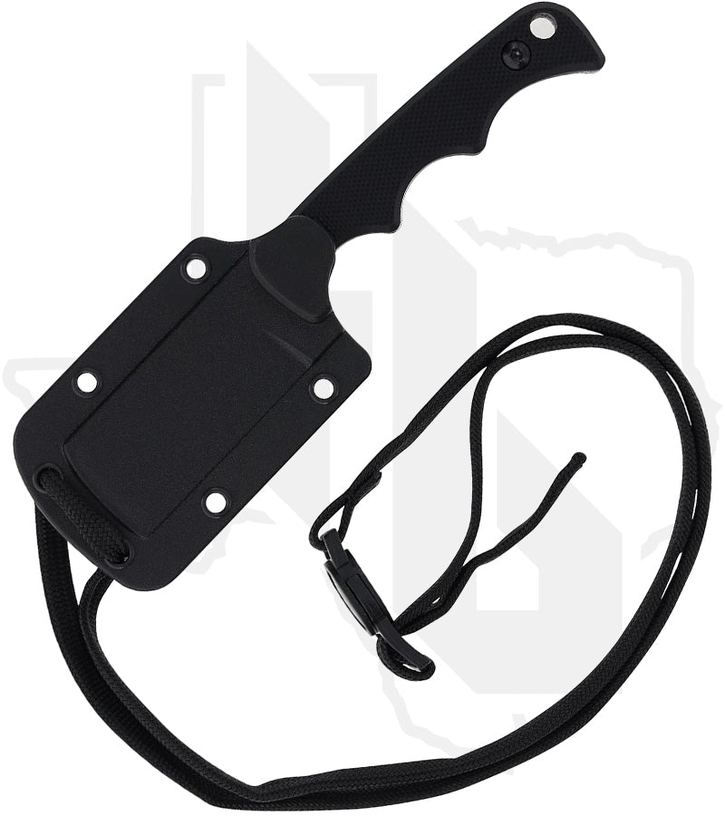 Smith & Wesson H.R.T Cleaver Neck Knife 1193153 - Black G-10, Titanium Nitride