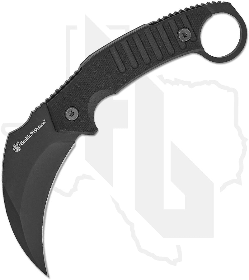 Smith & Wesson Extreme Ops Karambit 1208412 - Black G-10, Black Oxide
