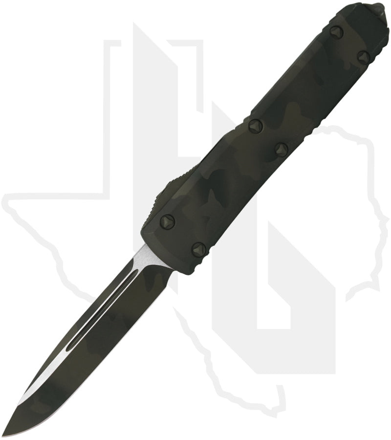 Microtech Signature Series Ultratech 121-1OCS - Single Edge, Olive Camo