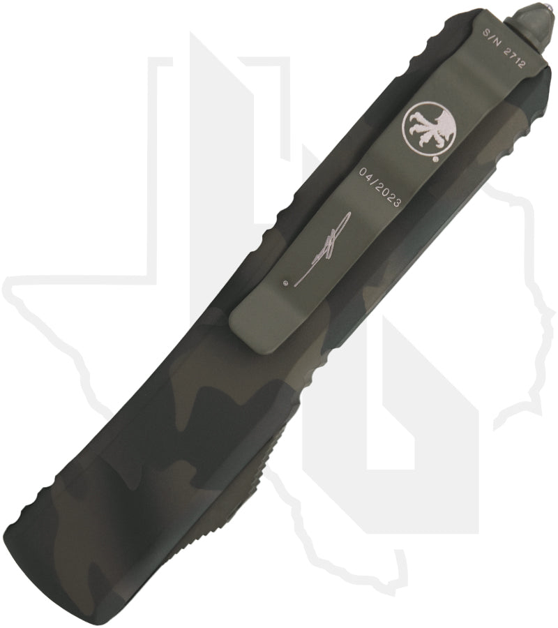 Microtech Signature Series Ultratech 121-1OCS - Single Edge, Olive Camo