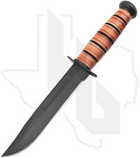 KA-BAR USMC Fighting/Utility Knife 1217 - Brown Leather