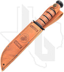 KA-BAR USMC Fighting/Utility Knife 1217 - Brown Leather