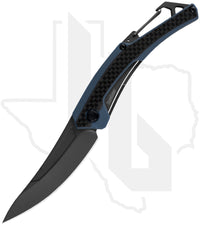 Kershaw Reverb XL 1225 - Blue G-10, Carbon Fiber, Stainless Steel, TiCN