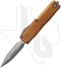 Microtech Gen IV UTX-85 12324-10APTA - Double Edge, Tan, Apocalyptic