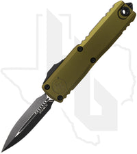 Microtech Gen IV UTX-85 12324-1OD - Double Edge, Black Blade, OD Green