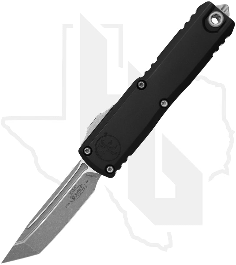 Microtech Gen IV UTX-85 12334-10AP - Tanto Edge, Apocalyptic, Standard Black