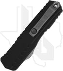 Microtech Cypher II 1241-10AP - Single Edge, Apocalyptic, Black Aluminum