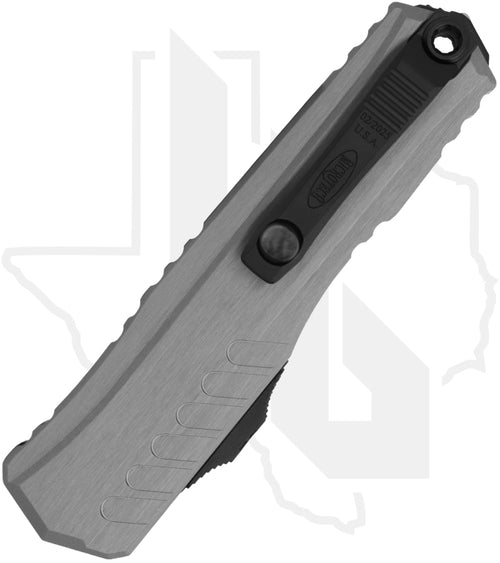 Microtech Cypher II 1242-1NC - Double Edge, Black, Natural Clear Aluminum