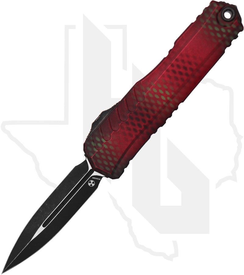 Microtech Signature Series Cypher II 1242-1RDX51S - Double Edge, Red X-51