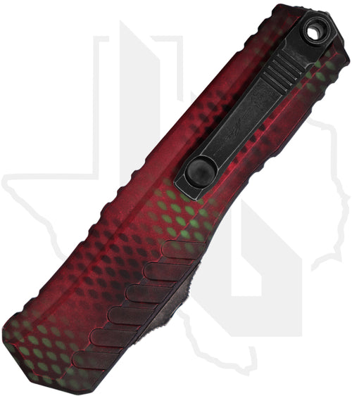 Microtech Signature Series Cypher II 1242-1RDX51S - Double Edge, Red X-51