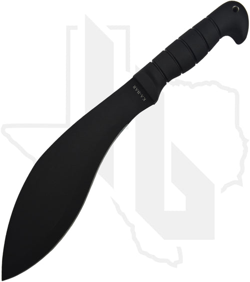 KA-BAR Kukri Machete 1249 - Black TPR, Straight Edge