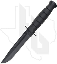 KA-BAR Short Fighting/Utility Knife 1256 - Black Kraton G, Straight Edge
