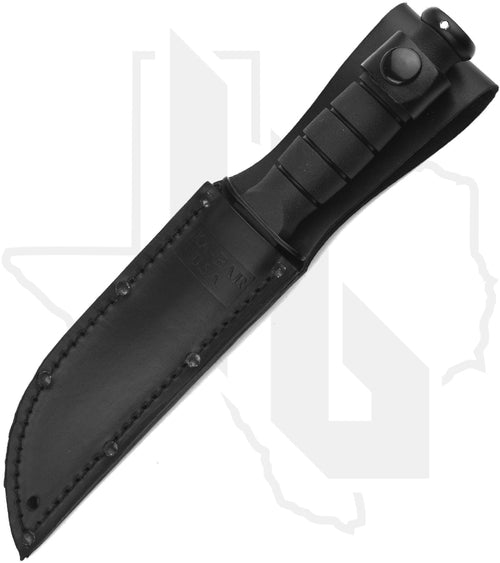KA-BAR Short Fighting/Utility Knife 1257 - Black Kraton G, Serrated Edge