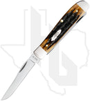 W.R. Case Mini Trapper 12771 - Molasses Bone, Kinfolks Jig (6207 SS)