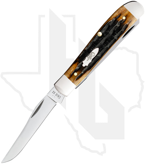 W.R. Case Mini Trapper 12771 - Molasses Bone, Kinfolks Jig (6207 SS)