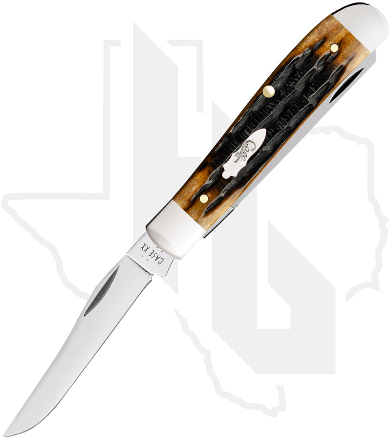 W.R. Case Mini Trapper 12771 - Molasses Bone, Kinfolks Jig (6207 SS)