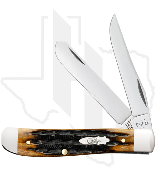 W.R. Case Mini Trapper 12771 - Molasses Bone, Kinfolks Jig (6207 SS)