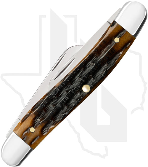 W.R. Case Medium Stockman 12772 - Molasses Bone, Kinfolks Jig (6318 SS)