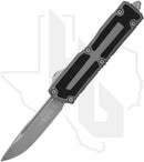 Microtech Gen III Scarab II 1278-10APNC - Single Edge, Apocalyptic, Natural Clear Aluminum
