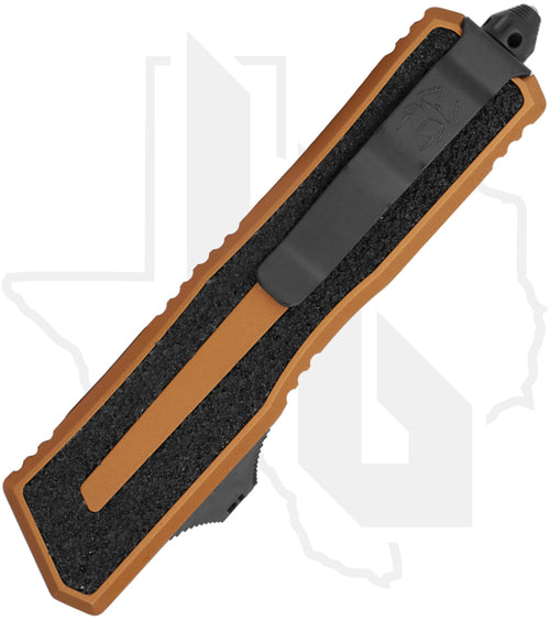 Microtech Gen III Scarab II 1278-1TA - Single Edge, Black, Tan Aluminum