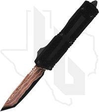 Microtech Gen III Scarab II 1279-16MS2 - Tanto, Baker Forge Coppermai Damascus, Stingray Inlay